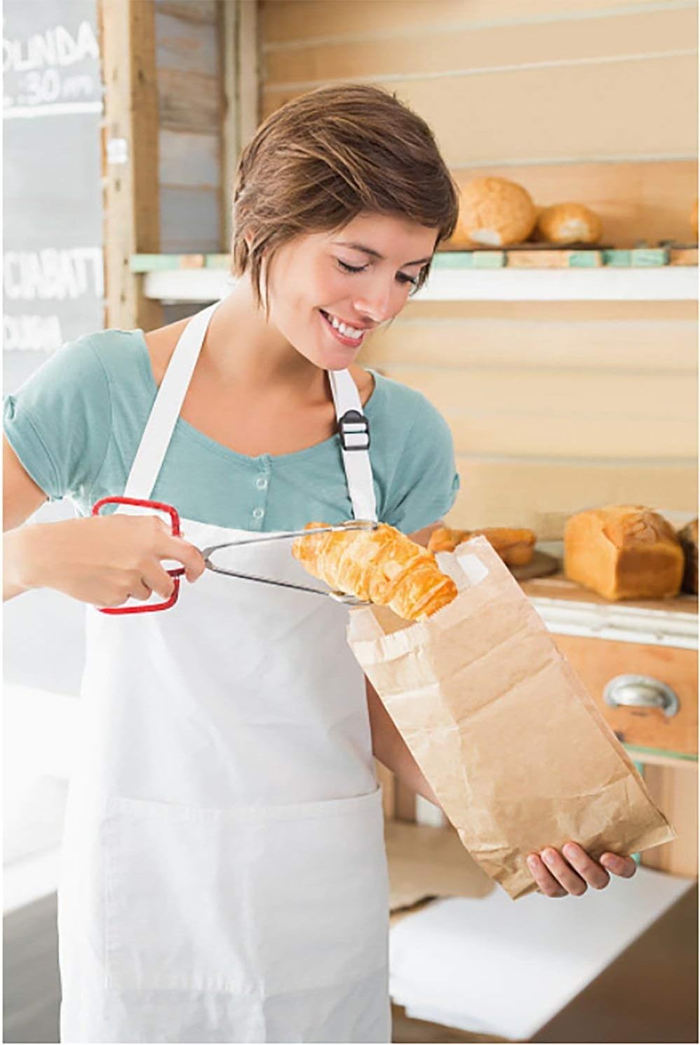 10-Inch Heavy Duty Stainless Steel Kitchen Tongs - Non-Slip Comfortable Red Grip, Scissor Design, Heat Resistant for BBQ and Cooking, Set of 2