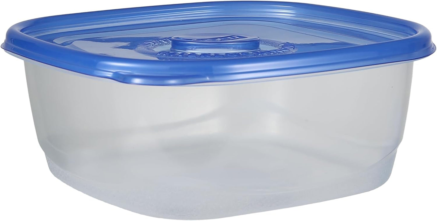 Glad GladWare Family Size Food Storage Containers, XL Square - Meal Container Holds up to 104 Ounces of Food - Lock Tight Seal, 3 Count