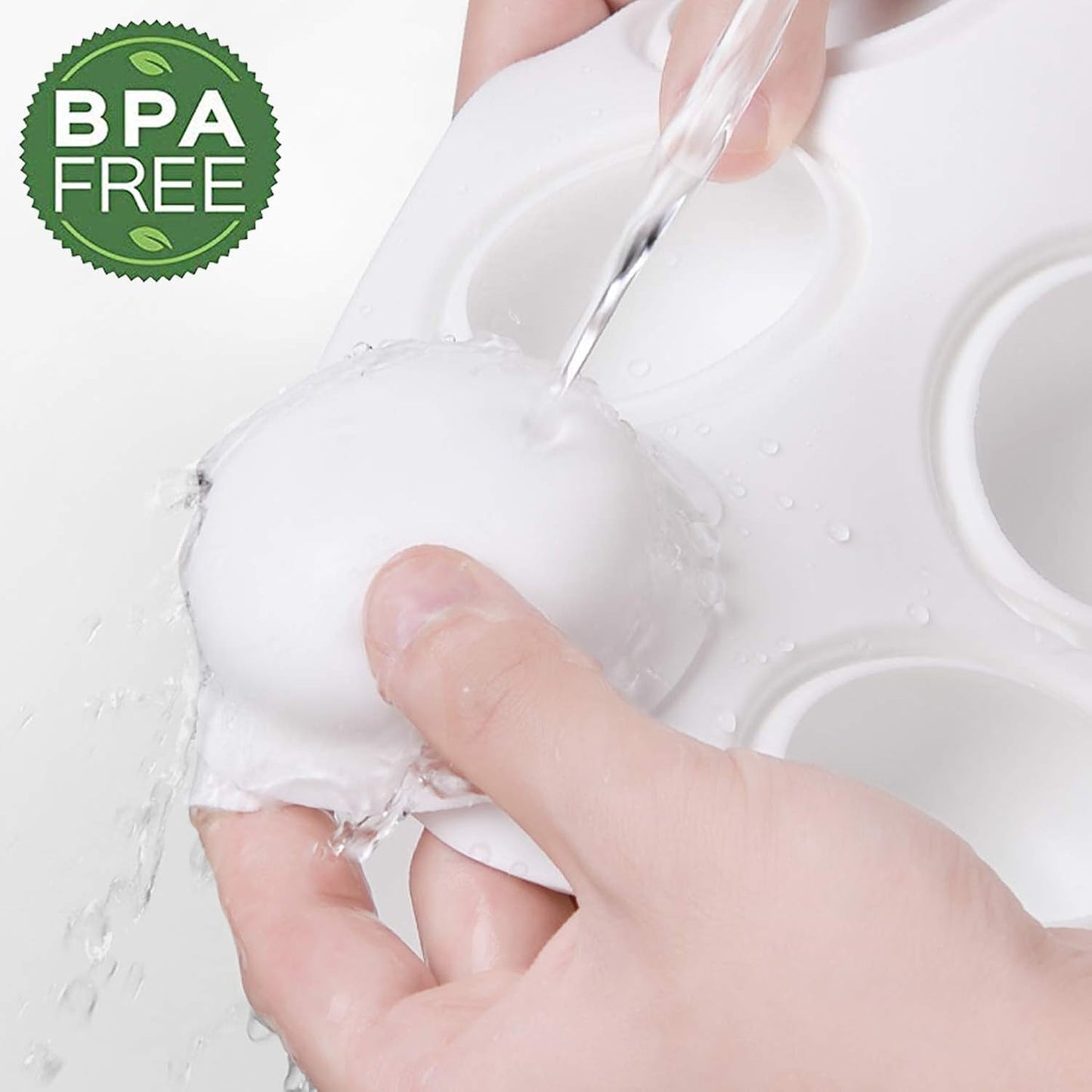 OCPO Kitchen 3D Stone Silicone Mold for Baking Mousse Cake French Dessert Pastry Chocolate Pudding Cupcake, Stone Shape (8-Cavity)