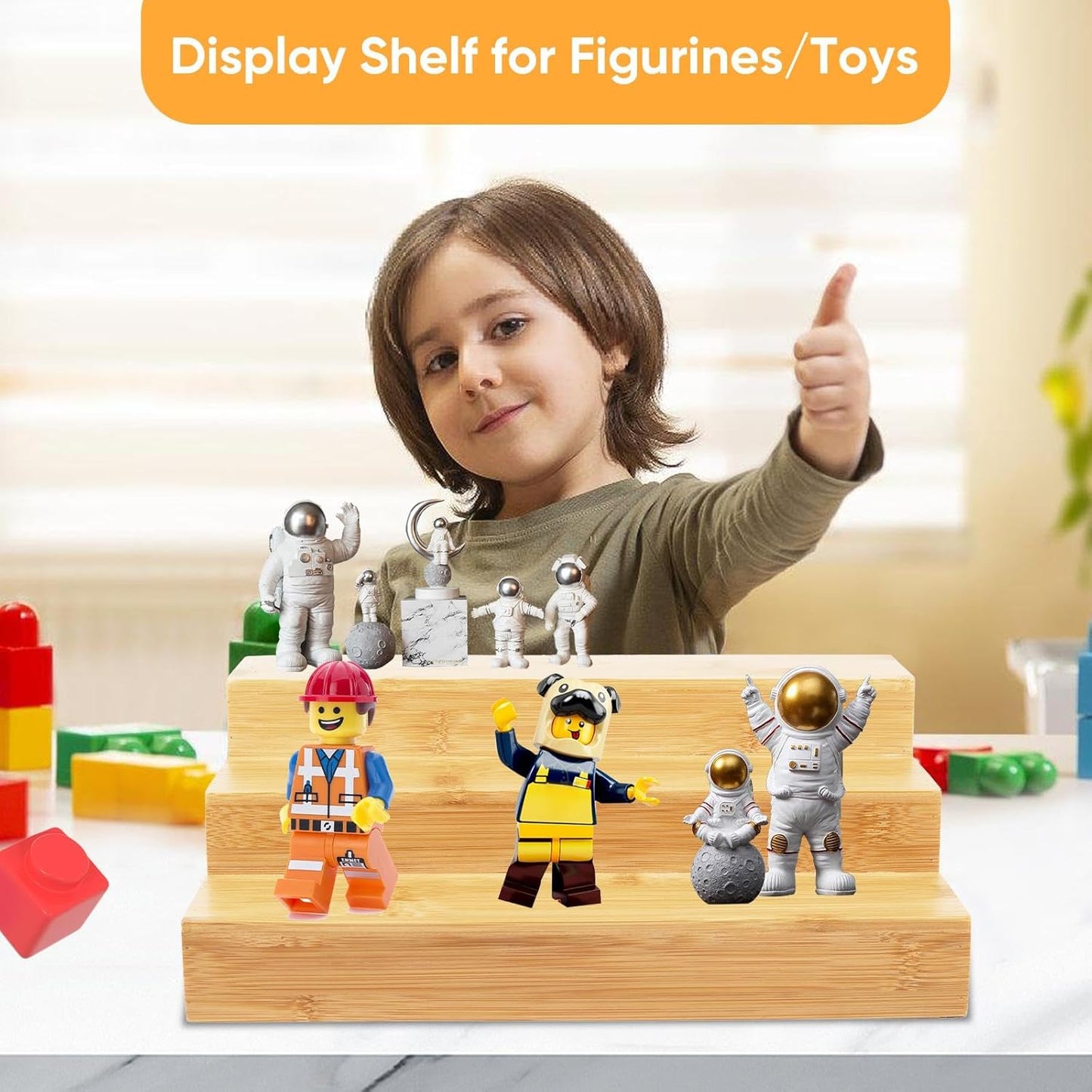 Bamboo Spice Rack Organizer for Cabinet 3 Tier Countertop Step Spice Shelf for Kitchen Storage and Organizer (2 Pack, Cabinet)