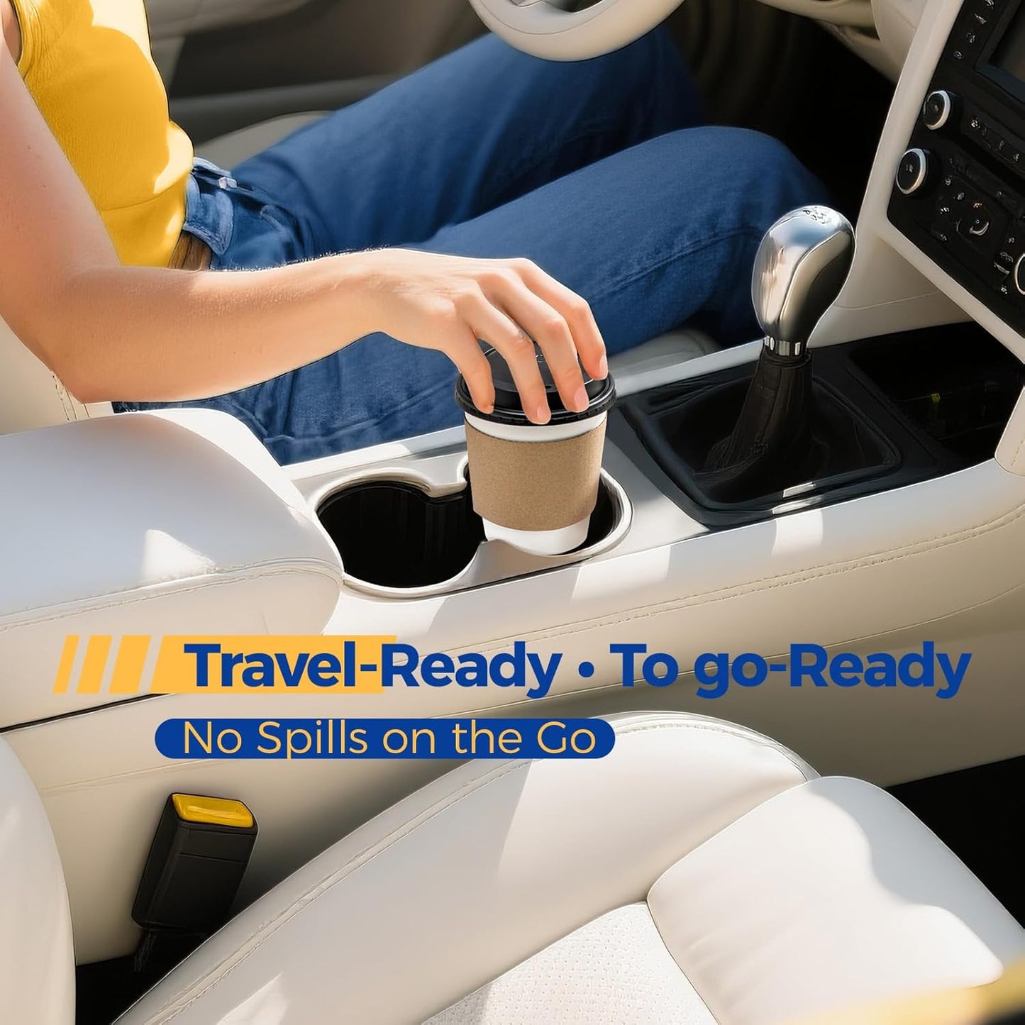 Fit Meal Prep 100 Pack 10 oz Disposable Coffee Cups with Lids, Sleeves, Leak-Proof To Go Coffee Cups with Lids, Durable Paper Cups for Hot Beverage, Home, Office, Party