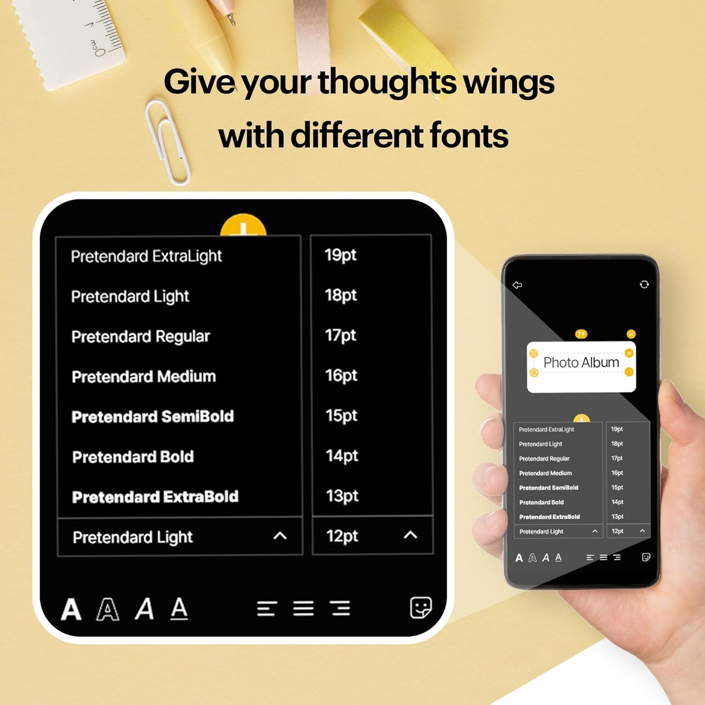 KODAK Label ERA Label Maker Machine Bundle, Yellow (1 Roll Sticker Label & 12 Rolls Set)