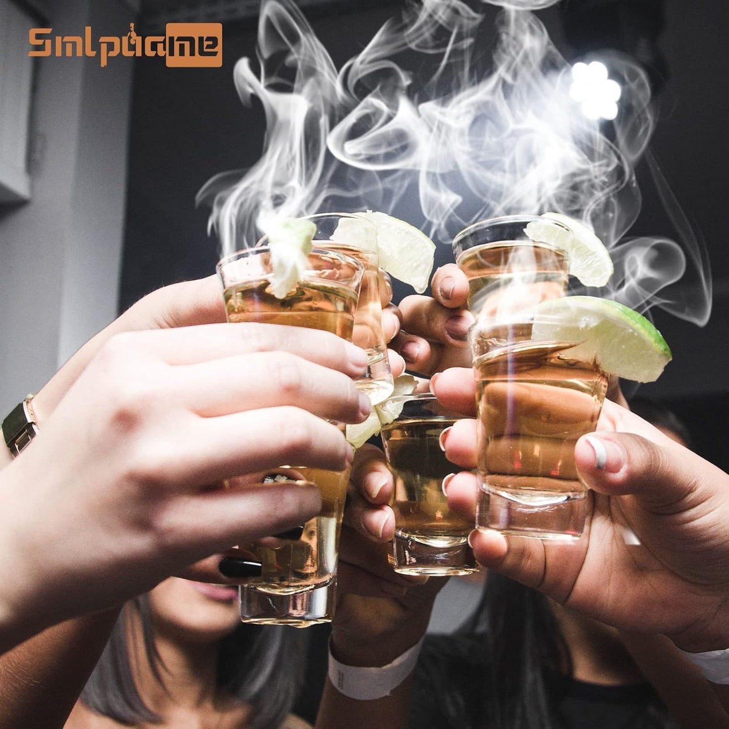 Cocktail Smoker Kit, Old Fashioned Smoker Kit for Bourbon Whiskey Drink, Smoker Infuser Kit with 4 Flavors Wood Chips, Birthday Father's Day Gifts for Husband, Men, Dad