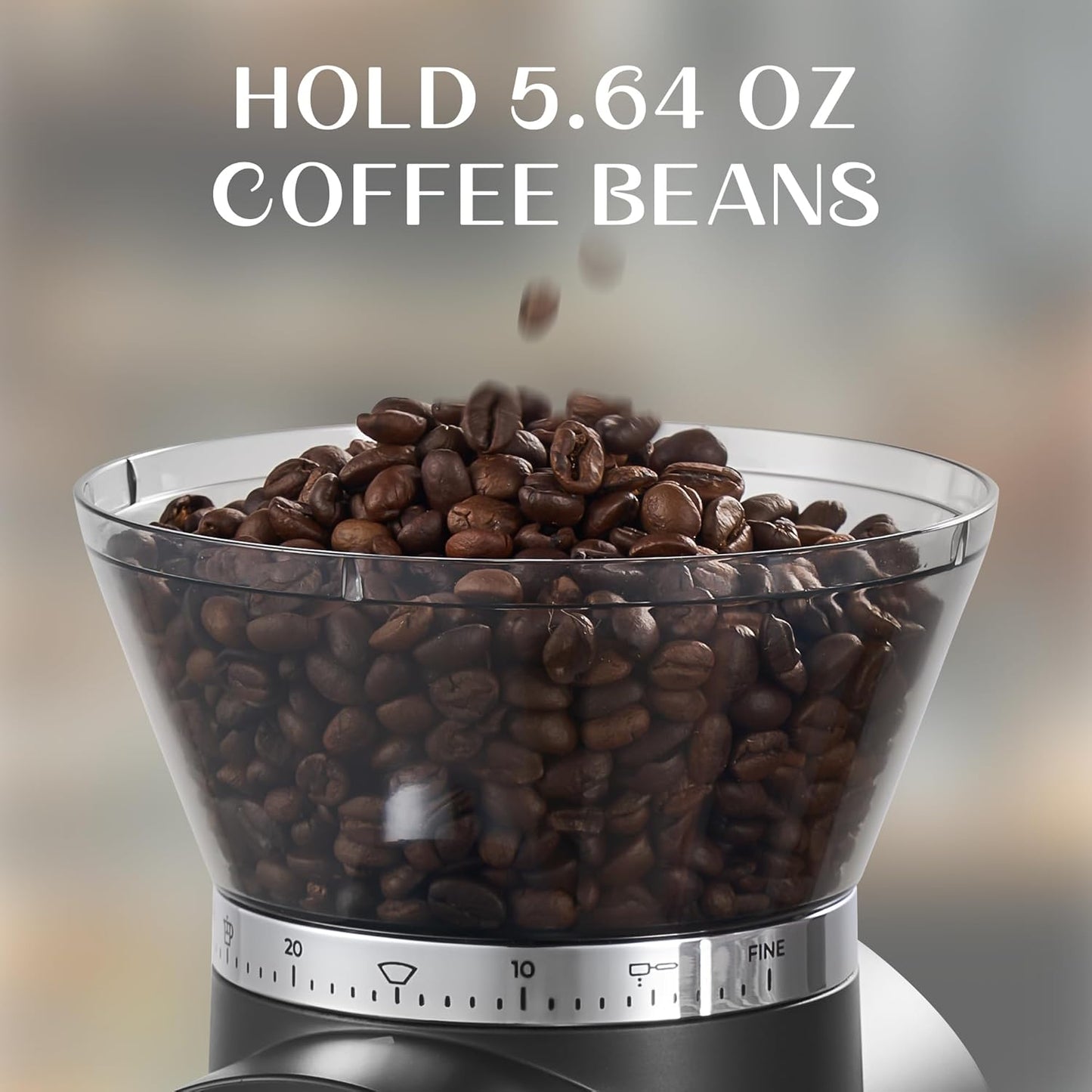 Conical Burr Coffee Grinder, Coffee Beans Grinder with 30 Grinding Settings, Automatic Burr Mill Grinder for Home Use, Touchscreen, 2-12 Cups