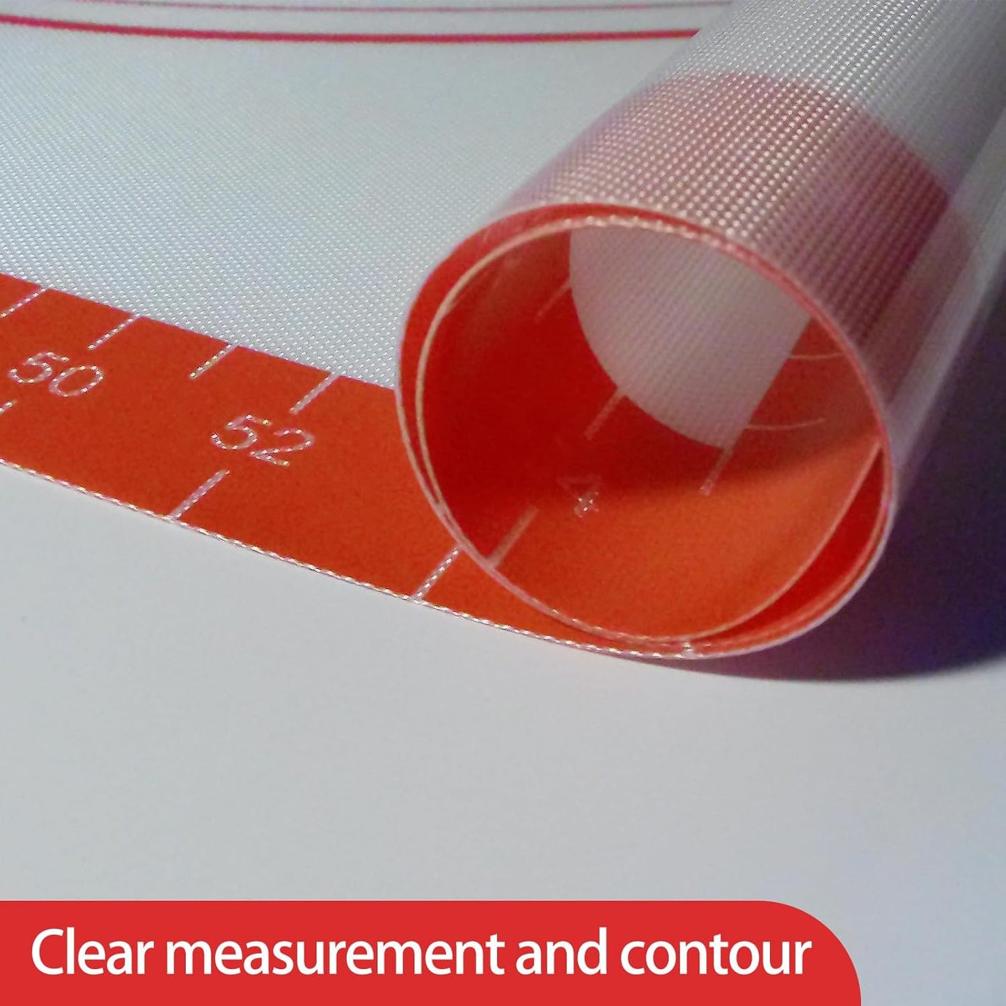 Dough Mat Silicone Baking Mats for Rolling Pastry Kneading Sheet Sourdough Bread Baking Supplies Red