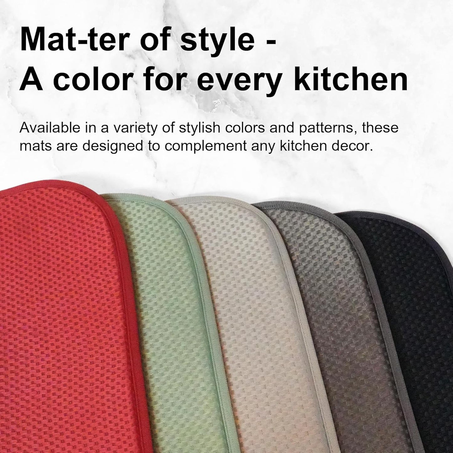 Black Dish Drying Mat XXL 17”x24” – Absorbent Kitchen Drying Mat for Kitchen Counter, Dish Rack Mat, Utensils, Pots & Pans – Dish Drying Pad, Drainer Mat, Dish Mats for Drying Dishes