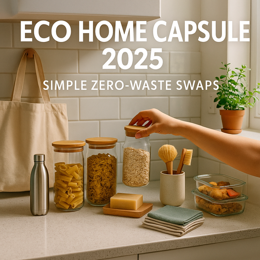 Eco Home Capsule 2025: Simple Zero-Waste Swaps for Your Kitchen, Closet & Daily Routine