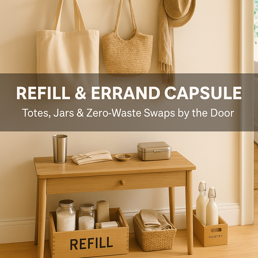 The 2025 Refill & Errand Capsule: One Entryway Station for Totes, Jars & Zero-Waste Swaps