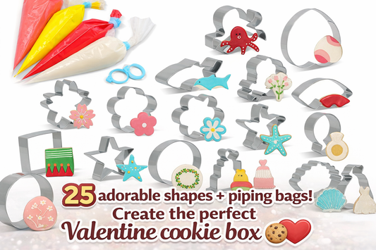 The “Love-Note Cookie Box” Upgrade: How One 25-Piece Cutter Set Makes Valentine Baking Feel Effortless (and Extra Cute)