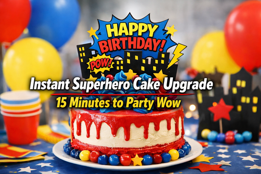 The “15-Minute Superhero Cake Upgrade” Capsule: How One Topper Turns a Basic Birthday Into a Full Photo Moment