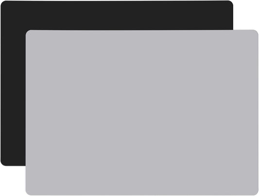 Gartful Silicone Mats for Crafts, 2 Pack Resin Jewelry Casting Molds Sheets, Extra Large Silicone Placemat, Countertop Protector, Nonstick Nonskid Heat-Resistant, Black & Light Grey (27.6 x 19.7 inch)