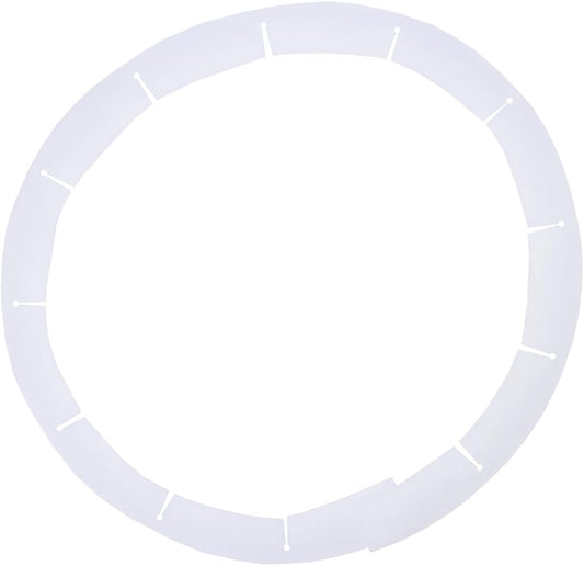 Adjustable Pie Crust Shields, Silicone Baking Protectors, Cover Ring Tools Fits 8-11.4 Inch Pies, Baking Pie Pizza Crust Shield Protector Cover for Edges ﻿ (Transparent)