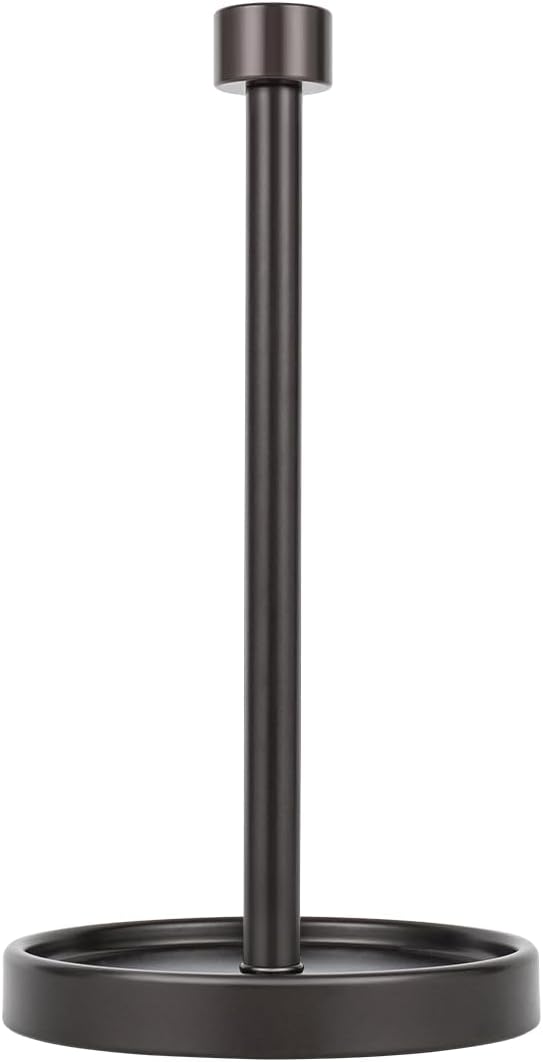 Ivilon Countertop Paper Towel Holder - Modern End Cap Minimalist Design - Color Oil Rubbed Bronze