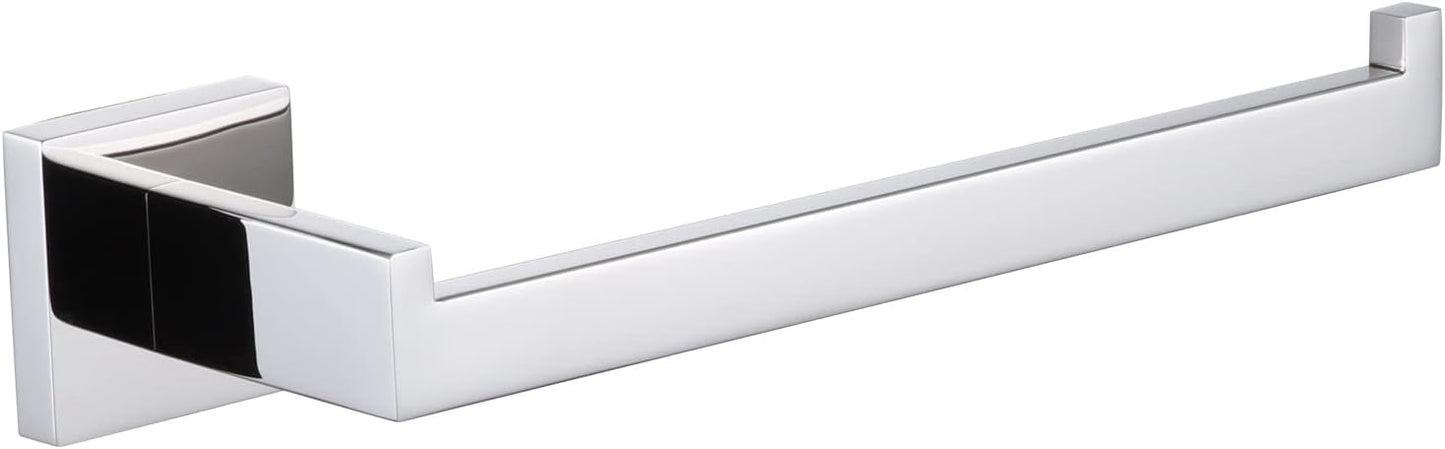 KOKOSIRI Towel Bar Shiny Chrome Hand Towel Ring Holder for Bathroom Kitchen Hardware Wall Mounted, Polished Stainless Steel, B3003CH