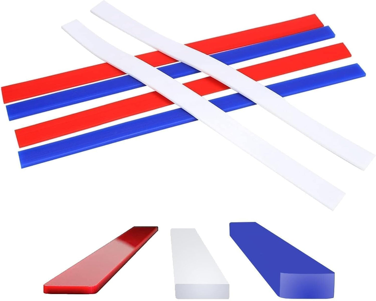 6Pcs Silicone Rolling Pin Guides, Dough Leveler Sticks Dough Ruler Measuring Dough Strips Guides Pastry Ruler Perfection Sticks for Thickness Guide Pastry Cookie Kitchen Restaurant