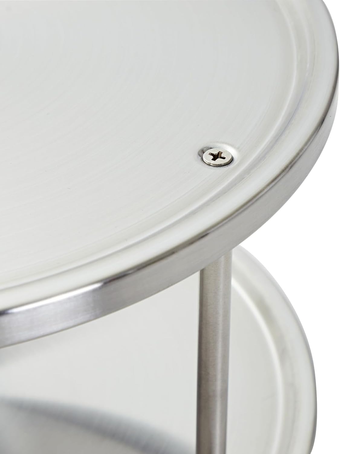 Juvale 2-Tier Lazy Susan Spice Rack Organizer for Cabinet - 10.5 in, Stainless Steel - Kitchen Countertop Organizer & Spice Carousel for Pantry Organization (Pack of 2)