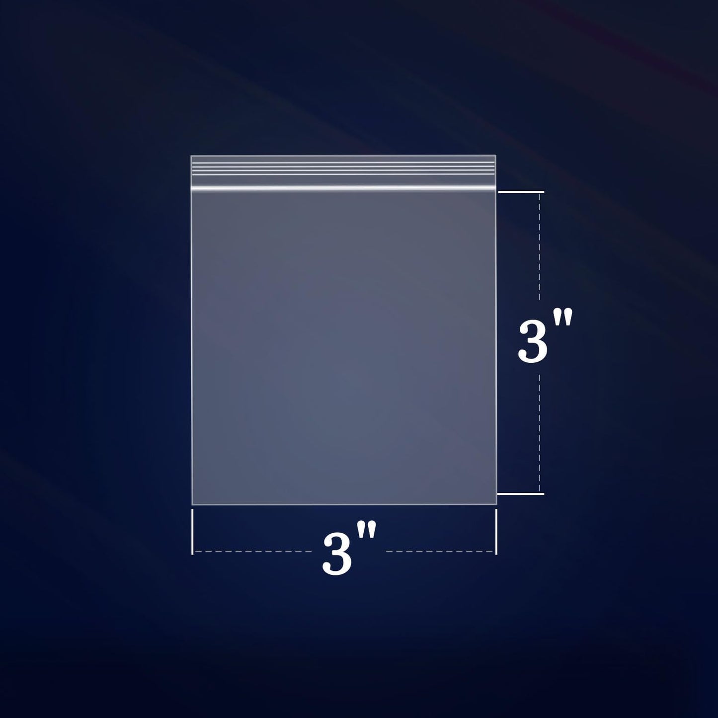 iMailer - 1000 Count - 3" x 3" Small Plastic Bags - Clear Reclosable Zip Plastic Poly Bags 2 Mil for Coins, Jewelry, Snacks, Seeds