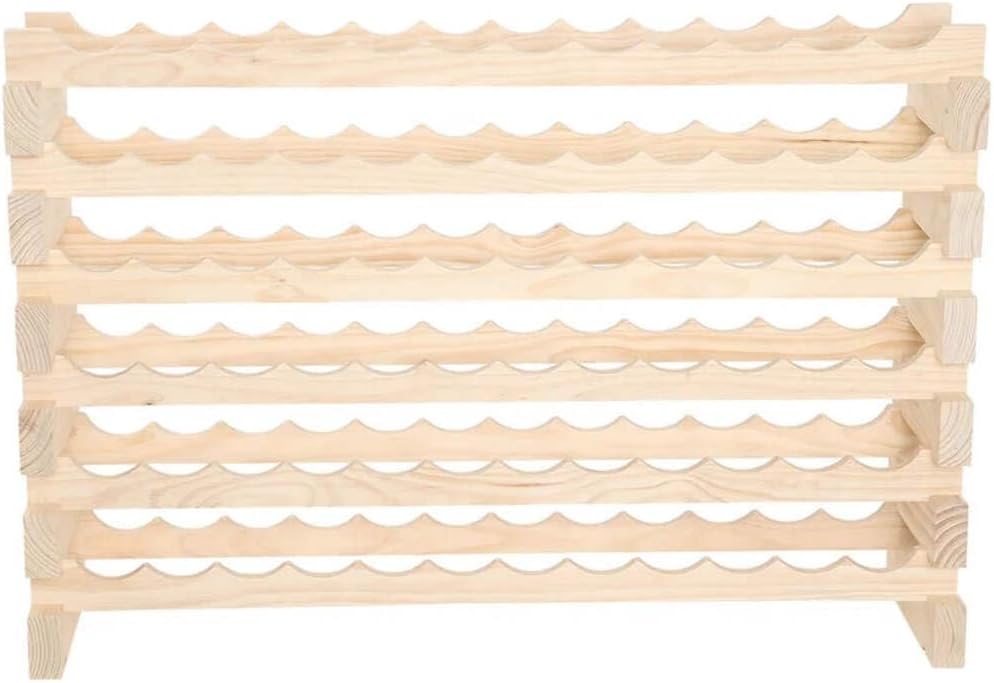 72 Bottle Wine Rack (12 Wide) Dark Stain