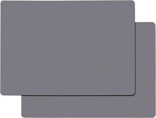 Gartful Extra Large Silicone Mats for Countertop, 28" by 20" Multipurpose Mat, Counter Table Protector, Desk Saver Pad, Placemat Nonstick Nonskid Heat-Resistant Pad, Dark Gray, 2PCS