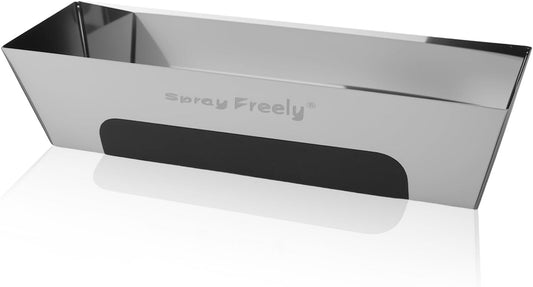 Drywall Mud Pan, Stainless Steel Mud Pan, Sheared Edges for Easy Knife Cleaning, Perfect Size for Larger Drywall Knife, Suitable For Mortar, Mixing Cement, Putty And Paint (12 Inch 1 Pack)