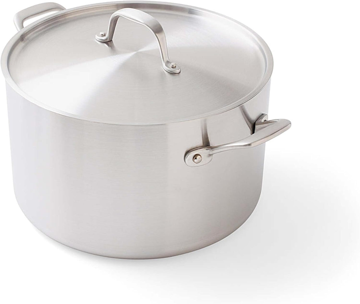 Daniel Boulud Kitchen - 7pc Cookware Set - French Inspired 5-Ply Stainless Steel Pots & Pans Cooking Set, Sturdy Heat-Resistant Handles, Induction Compatible & Oven Safe