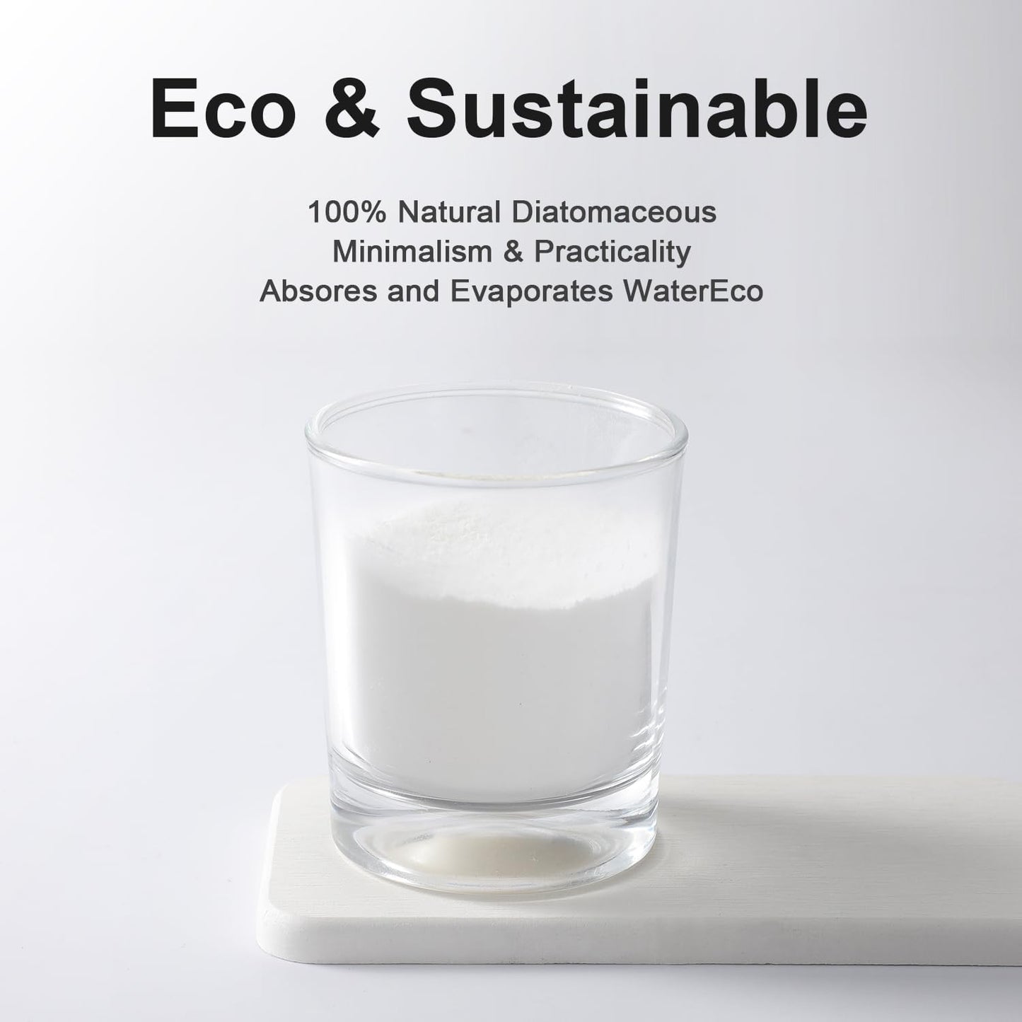 Water Absorbing Stone Tray for Sink | Quick Drying Diatomaceous Earth Coasters | Soap Dish Holder & Toothbrush Holder for Bathroom Counter | Hand Soap & Plant & Toiletries | White 4-Pack