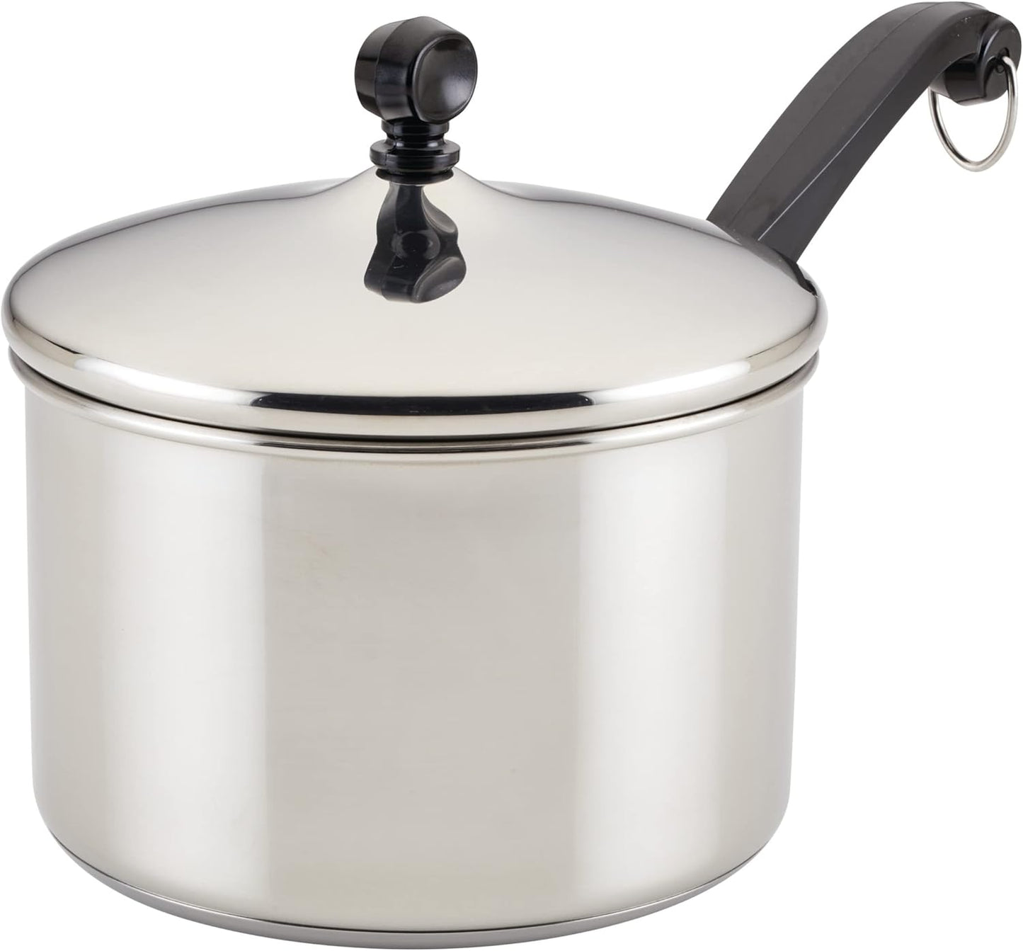 Farberware Classic Stainless Steel Sauce Pan/Saucepan with Lid, 3 Quart, Silver