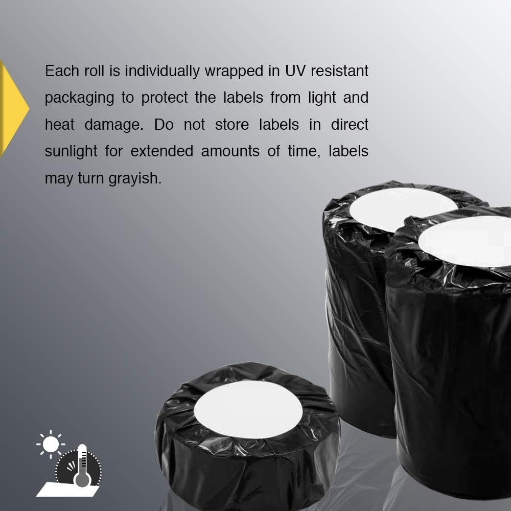 BETCKEY - 2" x 1.5" UPC Barcode & Address Labels Compatible with Zebra & Rollo Label Printer,Premium Adhesive & Perforated[Red, 6 Rolls, 6000 Labels]