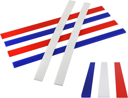 Rolling Pin Guides for Dough Thickness 6 Pieces Silicone Leveler Sticks Measuring Strips for Pastry, Cookie, etc. Baking Accessories