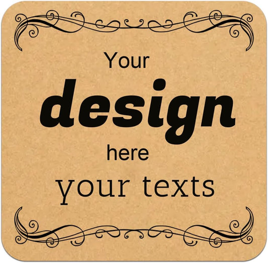 Custom Stickers Personalized Square Kraft Paper Sticker Customizable Floral Wreath Labels, Stickers for Mason Jars, Wedding Favors, Gift Tags, Party Packaging (Style 7)