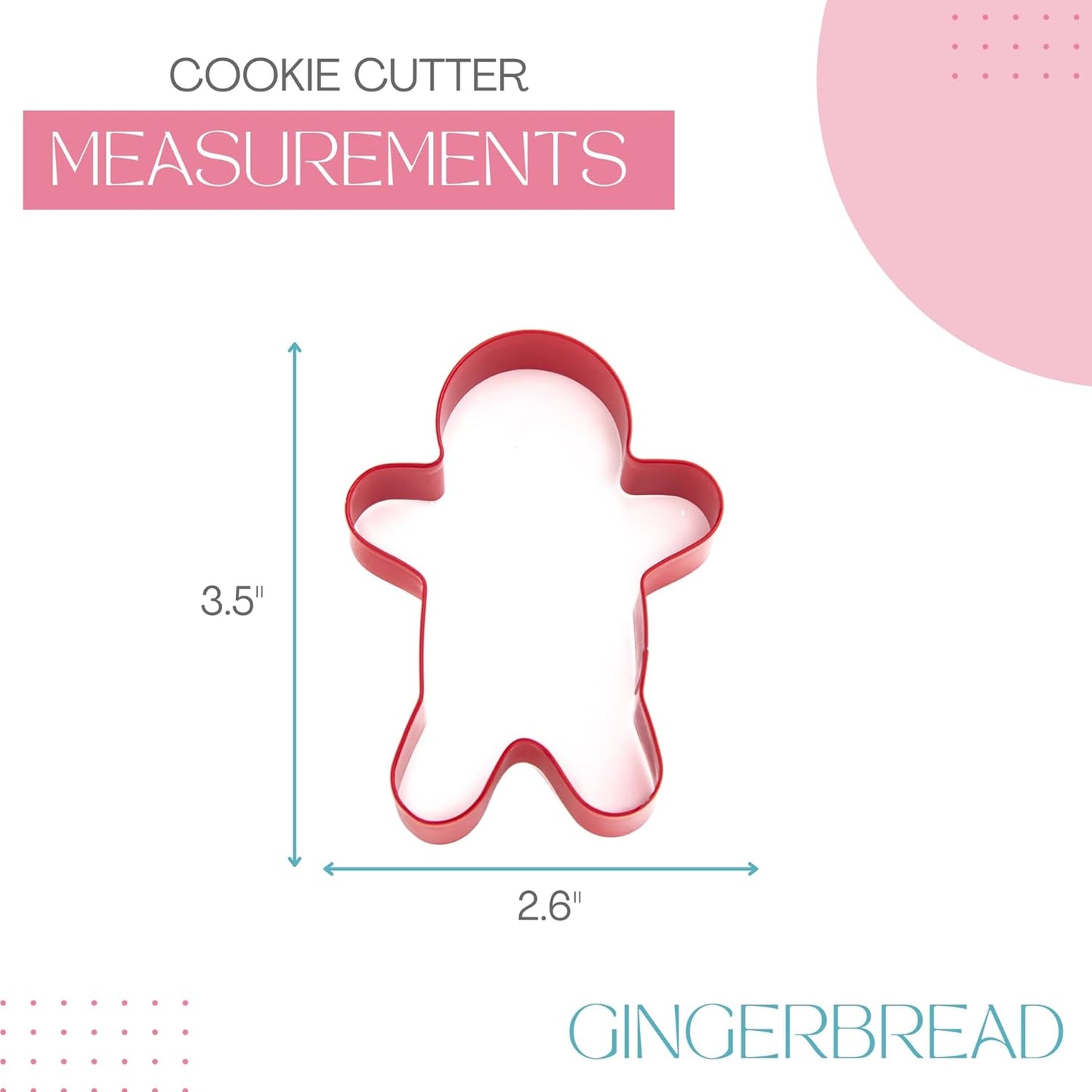 Cookie Cutter Kingdom, Christmas Cookie Cutters, Cookie Cutters Shape, Mold for Cakes Biscuits and Sandwiches (Christmas Gingerbread)