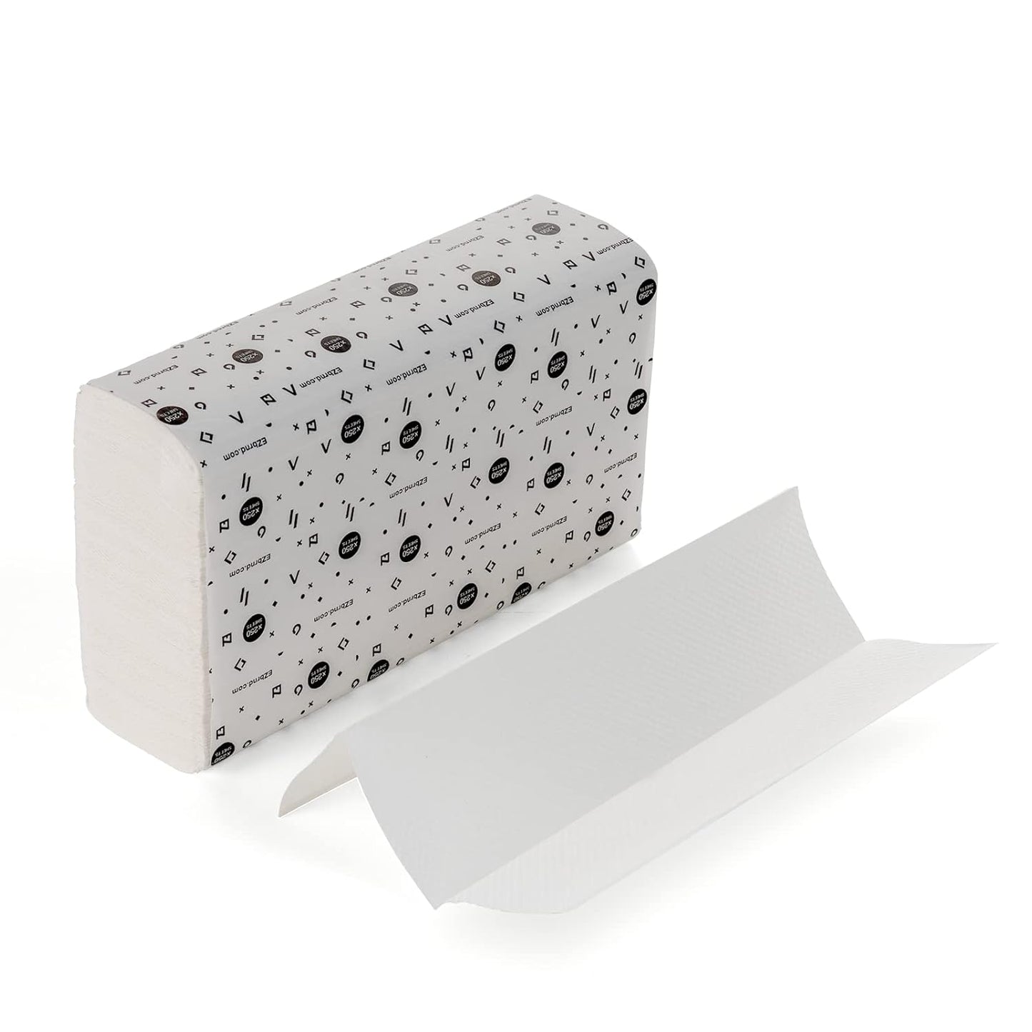 EZbrnd Premium Recycled 1ply MULTIFOLD Paper Towels, FSC certified, 250 Sheets x 12 pk, P1F3L-EZ