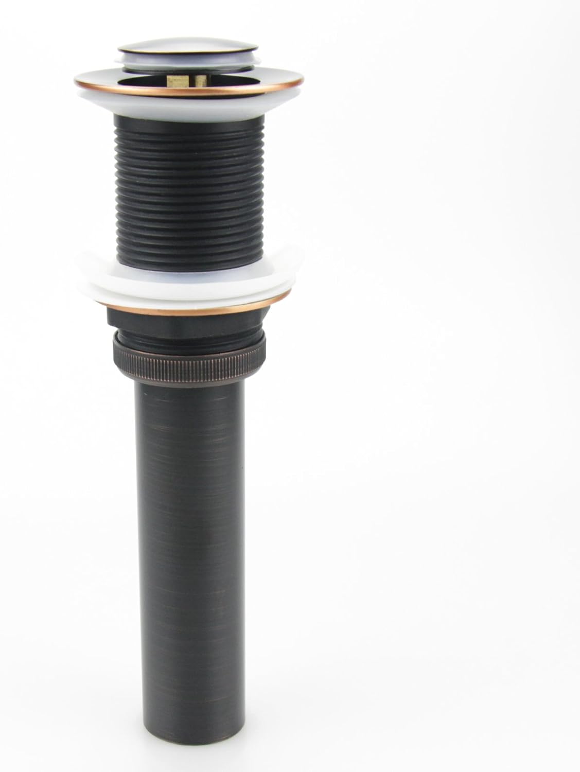 Oil Rubbed Bronze Pop Up Drain, Bathroom Vessel Lavatory Vanity Faucet Sink Drain Stopper, ORB without Overflow