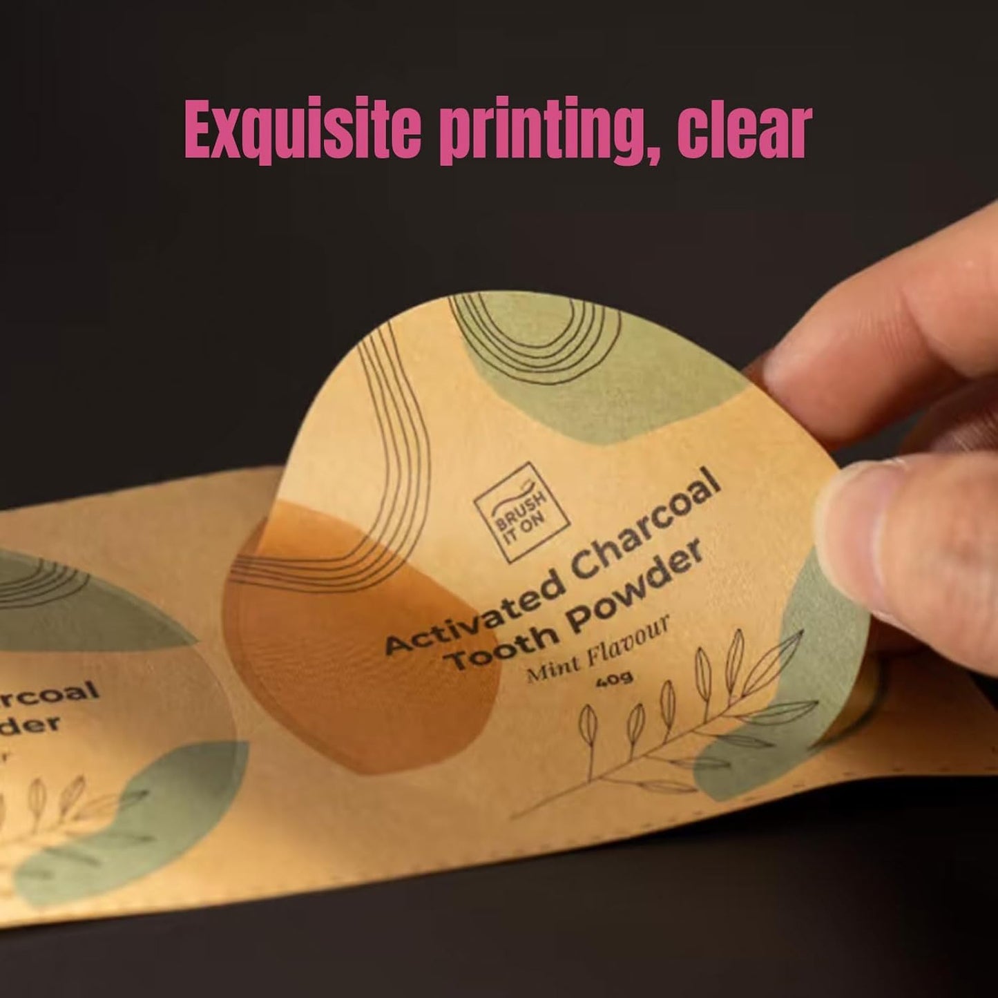 Custom Stickers Personalized Square Kraft Paper Sticker Customizable Floral Wreath Labels, Stickers for Mason Jars, Wedding Favors, Gift Tags, Party Packaging (Style 8)