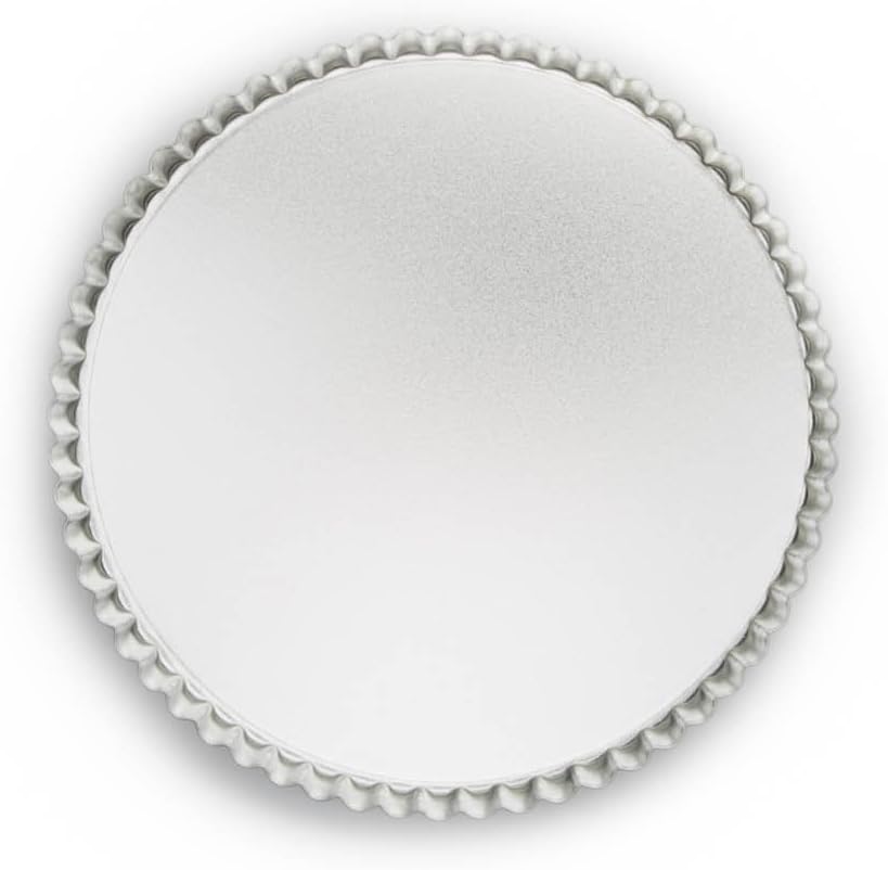 Fox Run Round Tartlet/Quiche Pan with Removable Bottom, Tin-Plated Steel, 9.5-Inch