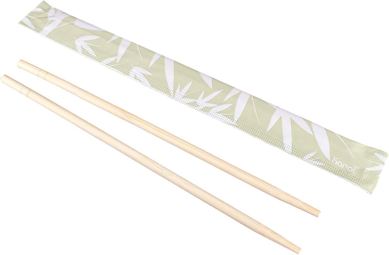 Karat U9000 9” Paper Wrapped Bamboo Chopsticks (Pack of 1000 pairs)