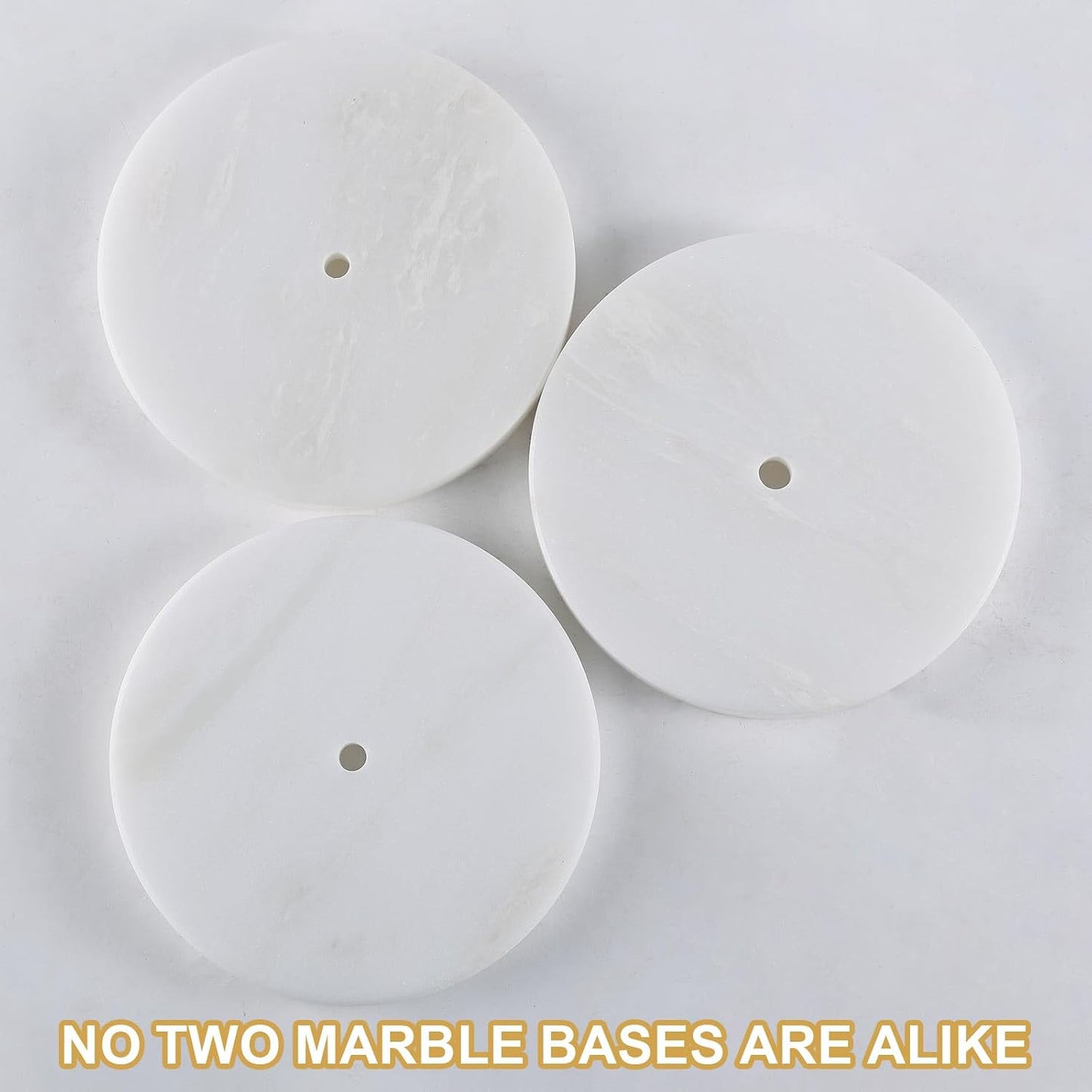 Koville Natural Marble Paper Towel Holder Countertop, 6“ Genuine Stone Paper Towel Holder Stand for Kitchen Storage, for Standard Rolls(Namib Fantasy)