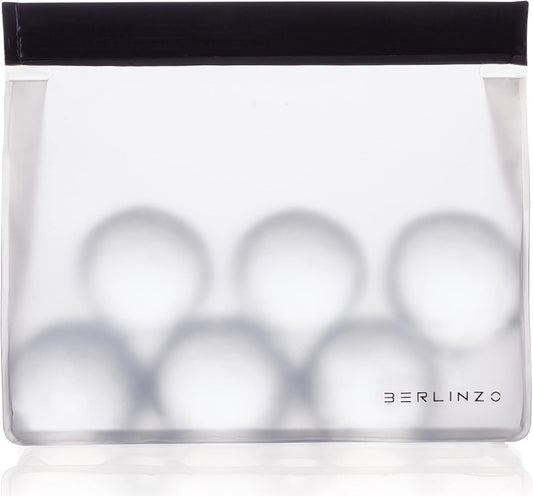 Berlinzo Reusable Ice & Food Storage Bag - Freezer Safe, Leakproof, BPA-Free Silicone, Plastic-Free Lunch Bag - One Bag