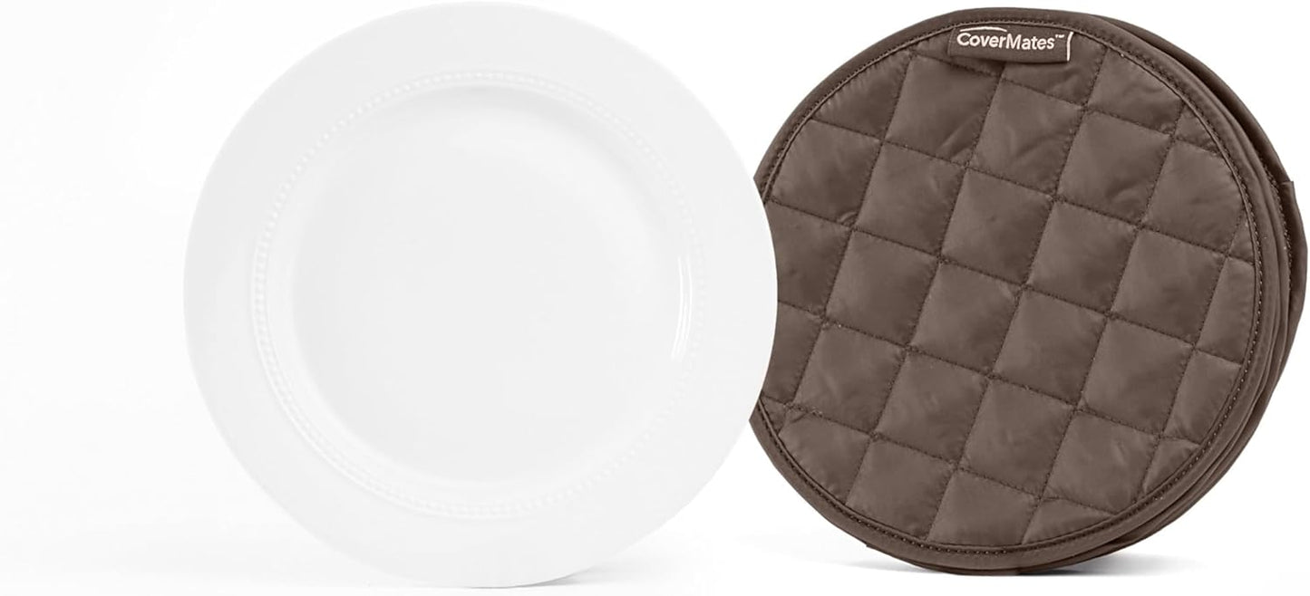 Covermates Keepsakes - Quilted Divider Set - Set of 4 - Scratch & Breakage Protection - Stain Resistant - Machine Washable - China Storage, Bronze