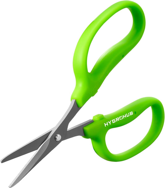 Garden Scissors, 2pcs 6in Pruning Shears Snips Non-stick Coated Sharp Steel Blades - Gardening Tools Garden Shears for Plants Herb Flowers in Grow Tent and Hydroponics