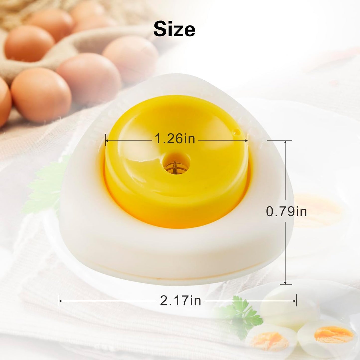 Egg Piercers for Raw Eggs, Egg Hole Poker Egg Separator Tools for Kitchen Gadgets for Hard Boiled Eggs Simple Egg Punchers Piercer with Retractable and Sharp Pin 3 Pack, Yellow