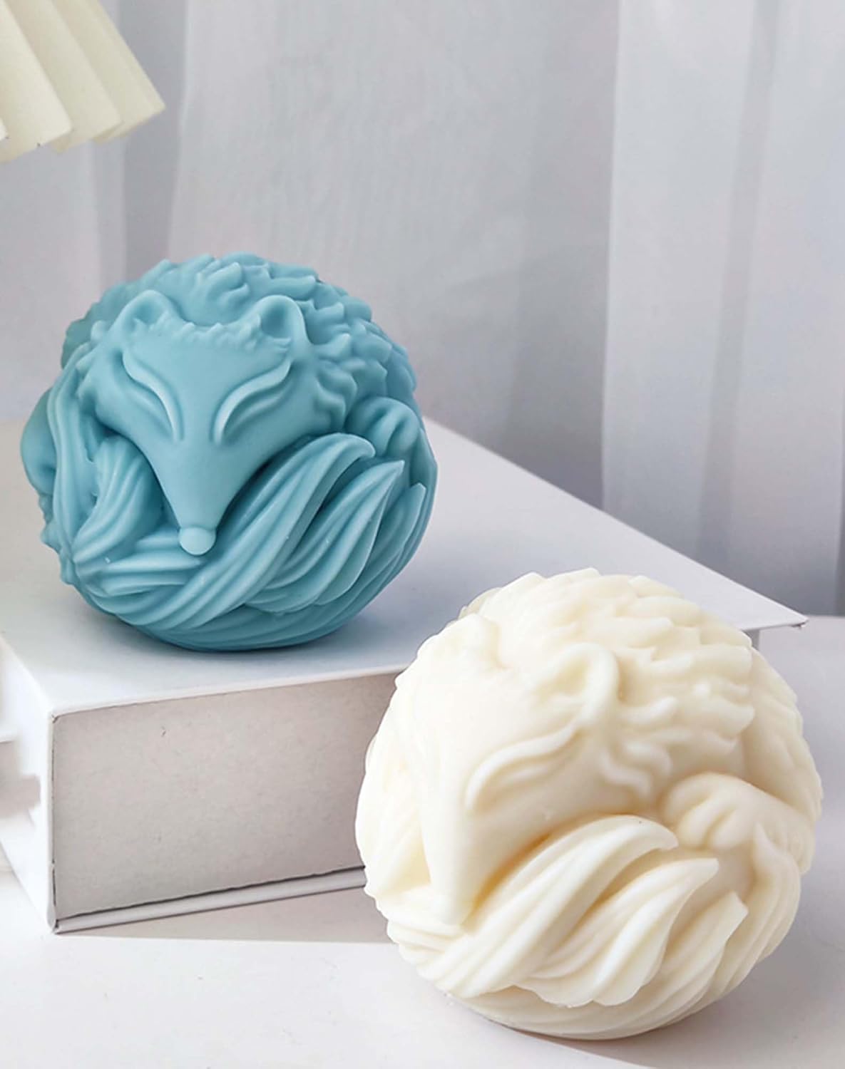 Fox Fox Candle Animal Wolf 3D Animal Candle Silicone Mold for Resin Cake Resin Making Molds Candle Making Molds Craft Supplies Jewelry Casting Mold