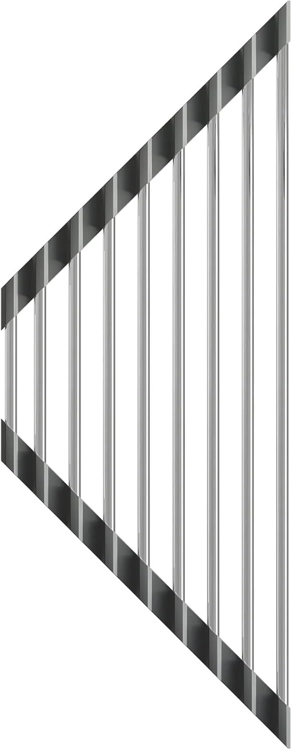 Dowell Over The Sink Roll Up Triangle Dish Drying Rack, 304 Stainless Steel, 9 Tubes, Dishwasher Safe, Food Safe, Heat Resistant, Foldable, Space-Saving, Sturdy, Multi-Purpose Sink Organizer