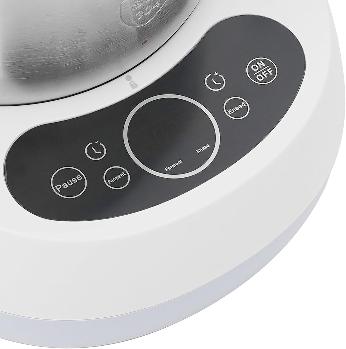 Electric Dough Maker with Ferment Function, 5L/ 4.5Qt 230W 304 Stainless Steel Dough Mixer Machine, Commercial Bread Mixer for Roti Bread Pizza Baking Dumpling Dough & Sourdough(Blue)