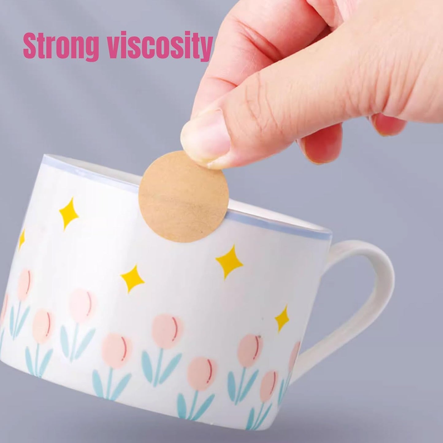 Custom Stickers Personalized Square Kraft Paper Sticker Customizable Floral Wreath Labels, Stickers for Mason Jars, Wedding Favors, Gift Tags, Party Packaging (Style 4)