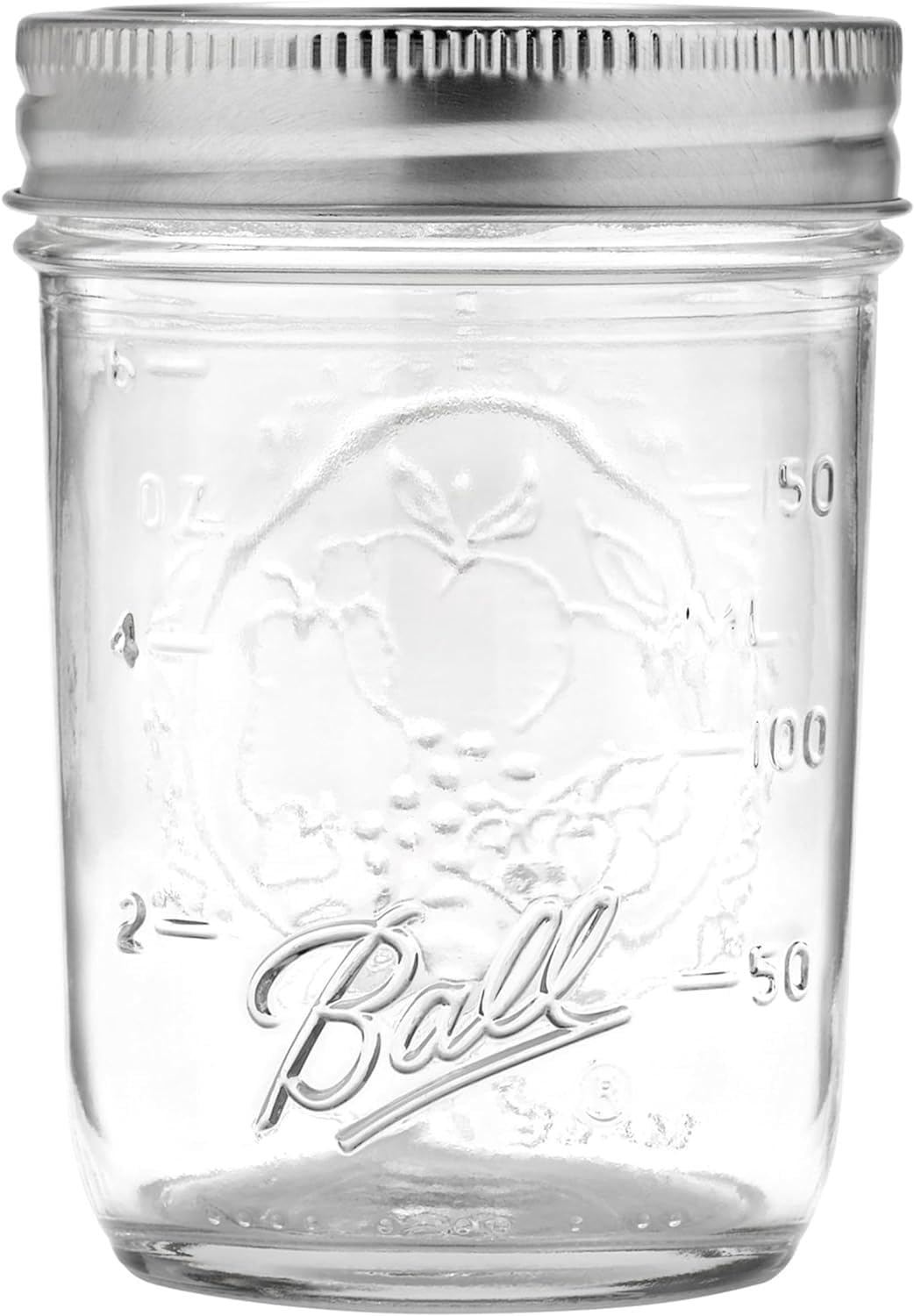 Ball Regular Mouth Glass Mason Jars with Lids and Bands, Used for Canning (Half Pint, 8 Ounce (Pack of 6))