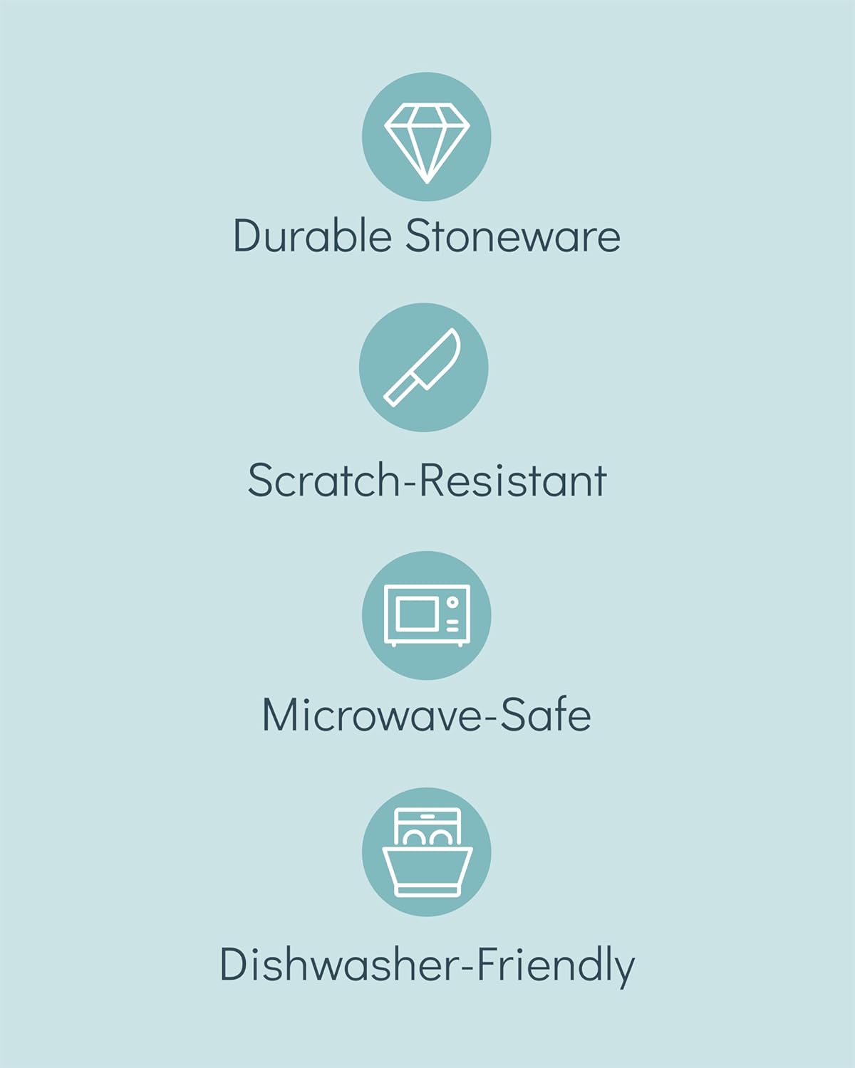 Earthenware dinnerware set 4 persons Rustic 16 pcs - Rustic design dinnerware set, dishwasher safe - Bowl and plate set - Pure Living dinnerware in beige…