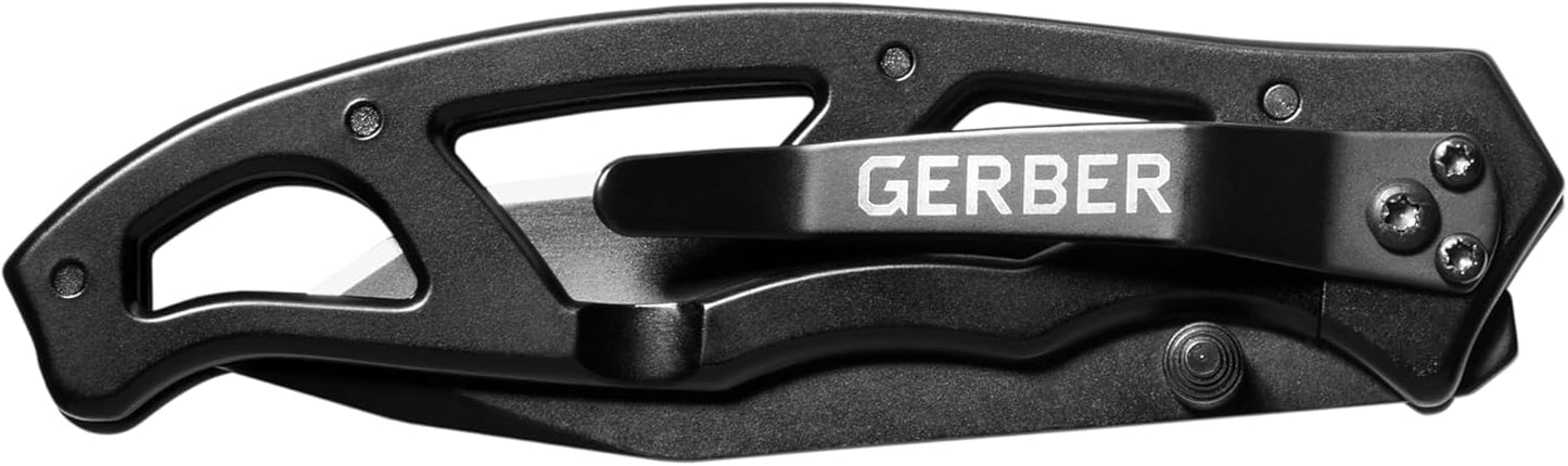 Gerber Gear Paraframe EDC Folding Pocket Knife with Safety Lock for Everyday Carry, Gifts for Men