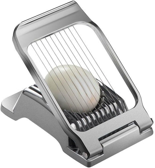 Egg Slicer for Hard Boiled Eggs Egg Cutter Strawberry Slicer Heavy Duty Aluminium Tomato Slicer Stainless Steel Wire Multipurpose Egg Slicer Dicer Fruit slicer for Kitchen and Dining