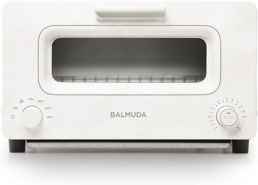 BALMUDA The Toaster | Steam Oven Toaster | 5 Cooking Modes: Sandwich Bread, Artisan Bread, Pizza & Pastry, Oven | Precise Heat Control | Steam Technology | Baking Pan | US Version | White
